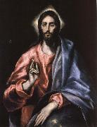 El Greco Christ as Saviour oil on canvas